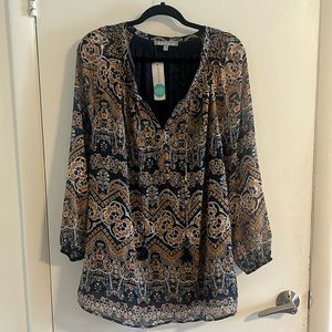 Daniel Rainn Breese Tie Neck Top